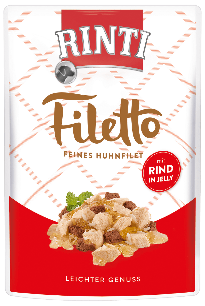 Kapsička Rinti Filetto kuře+hovězí v želé 100g