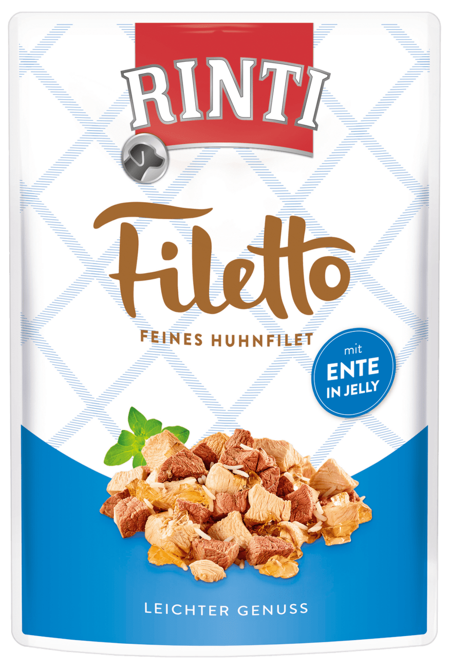 Kapsička Rinti Filetto kuře+kachna v želé 100g