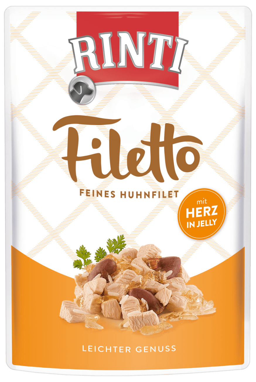 Kapsička Rinti Filetto kuře+kuřecí srdce v želé 100g