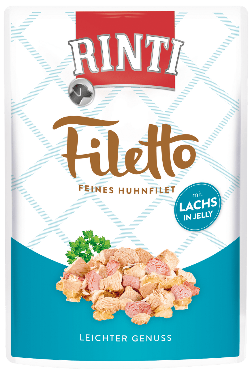 Kapsička Rinti Filetto kuře+losos v želé 100g