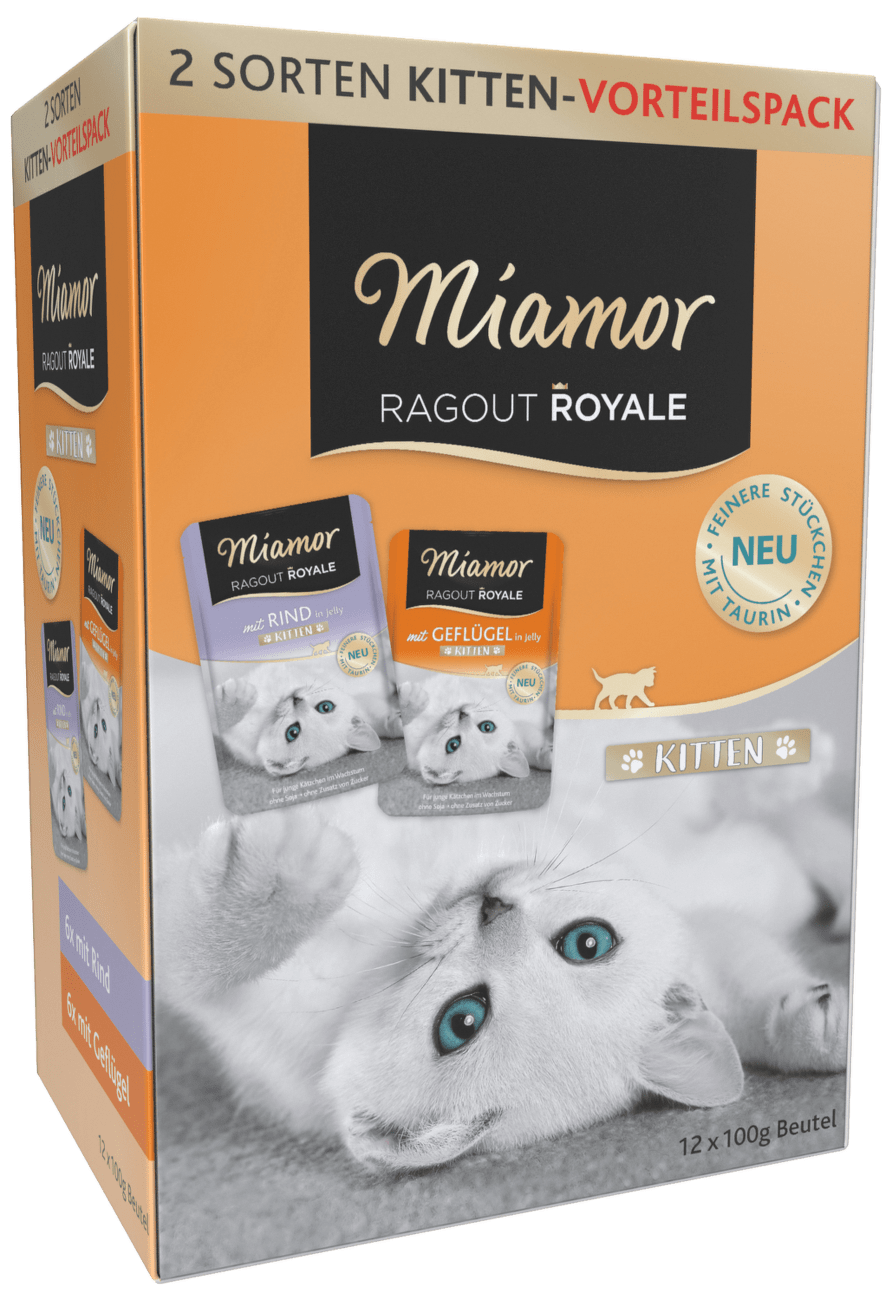Kapsičky MIAMOR Ragout Royale Kitten multipack v želé 12x100g