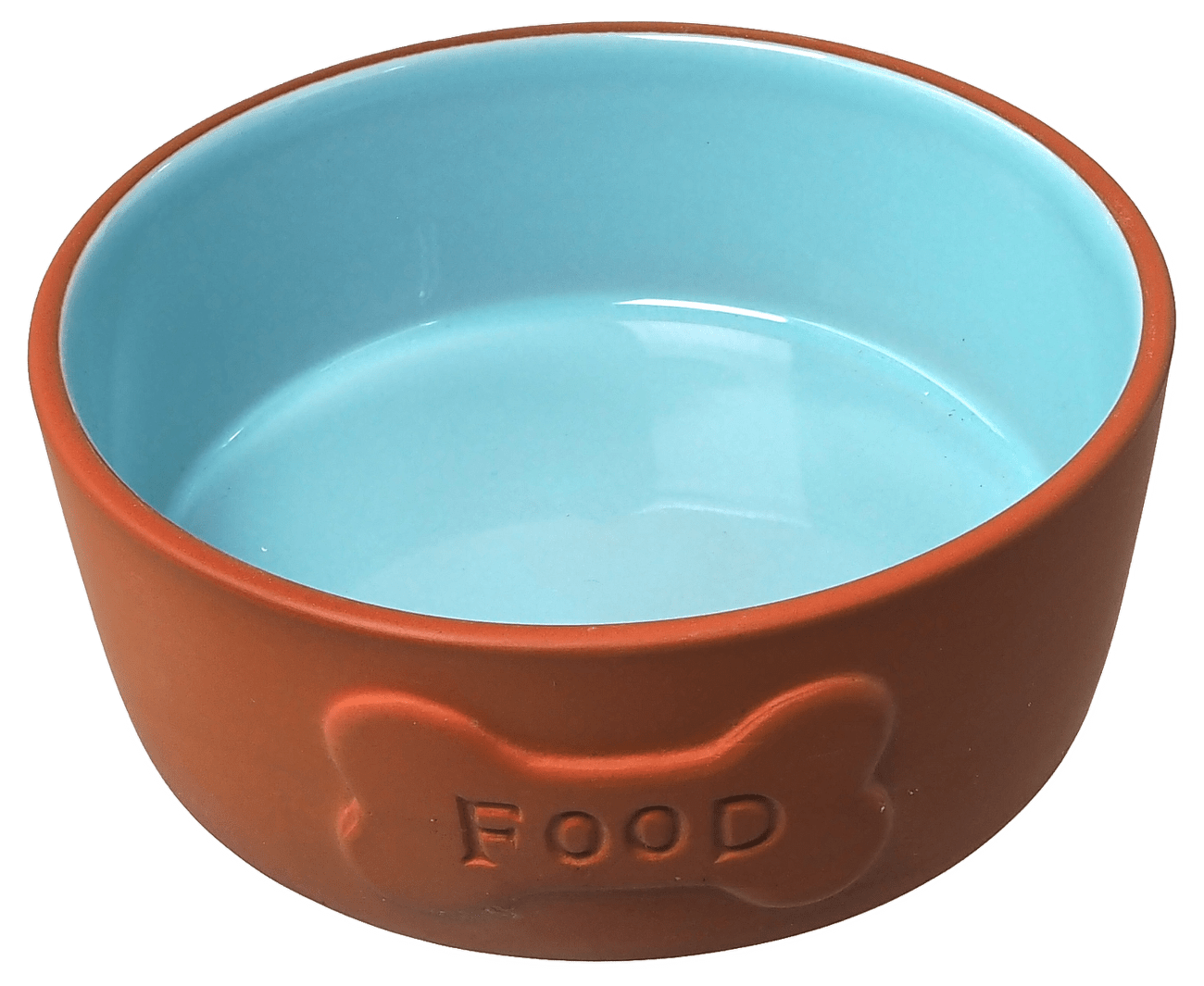Keramická miska Dog Fantasy cihlová FOOD 350ml