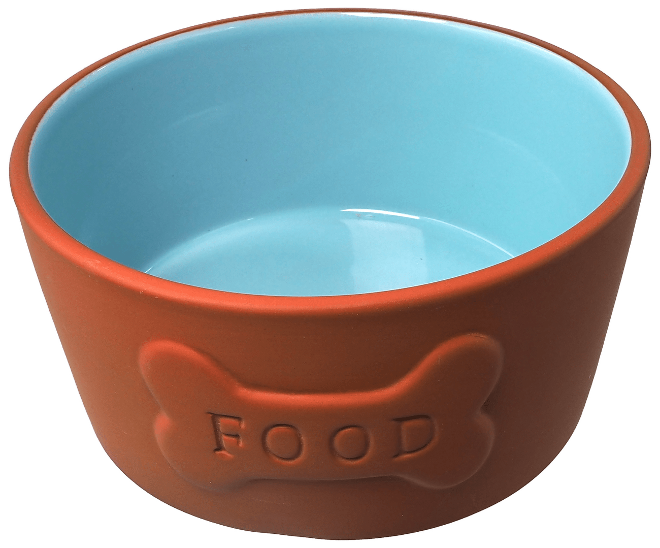 Keramická miska Dog Fantasy cihlová FOOD 750ml