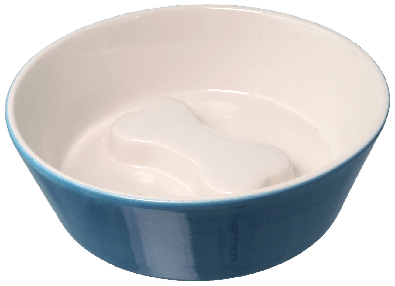 Keramická miska Dog Fantasy kost 650ml modro-bílá