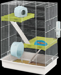 Klec patrová pro křečky Hamster Tris bílá