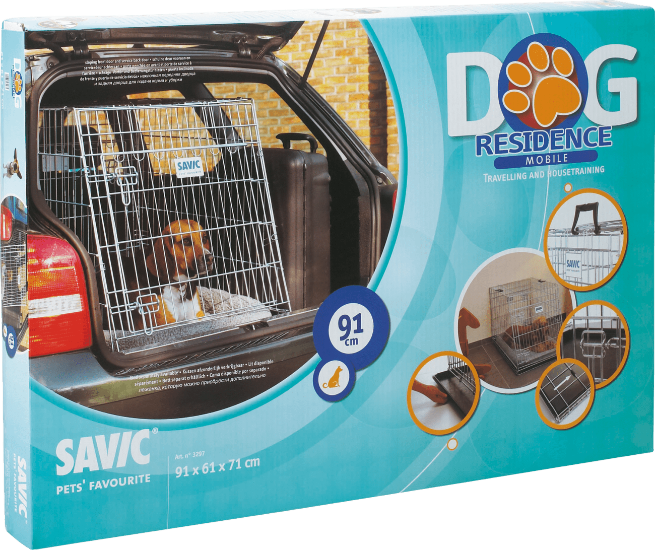 Klec SAVIC Dog Residence mobil 91 x 61 x 71 cm