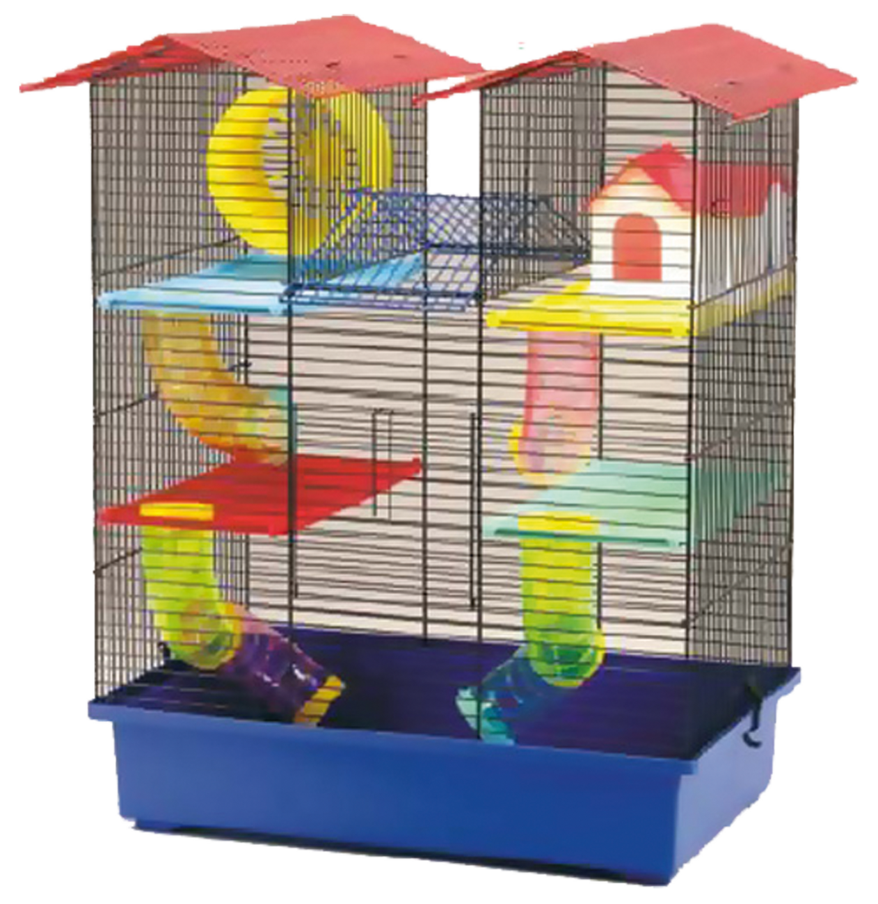 Klec Small Animals CH2 modrá + červená
