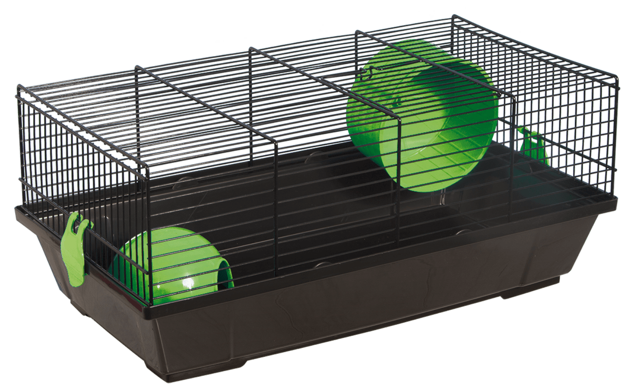 Klec Small Animals Viktor černá se zelenou výbavou