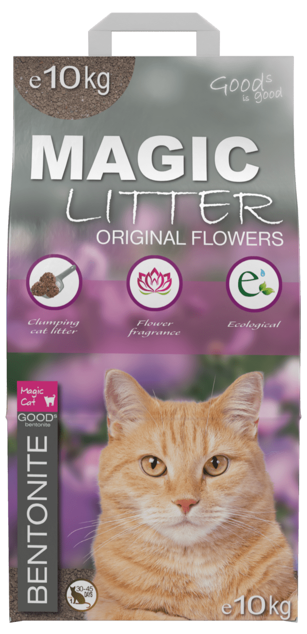 Kočkolit Magic Litter Bentonite Original Flowers 10kg