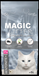 Kočkolit Magic Litter Bentonite Ultra White Carbon 5l