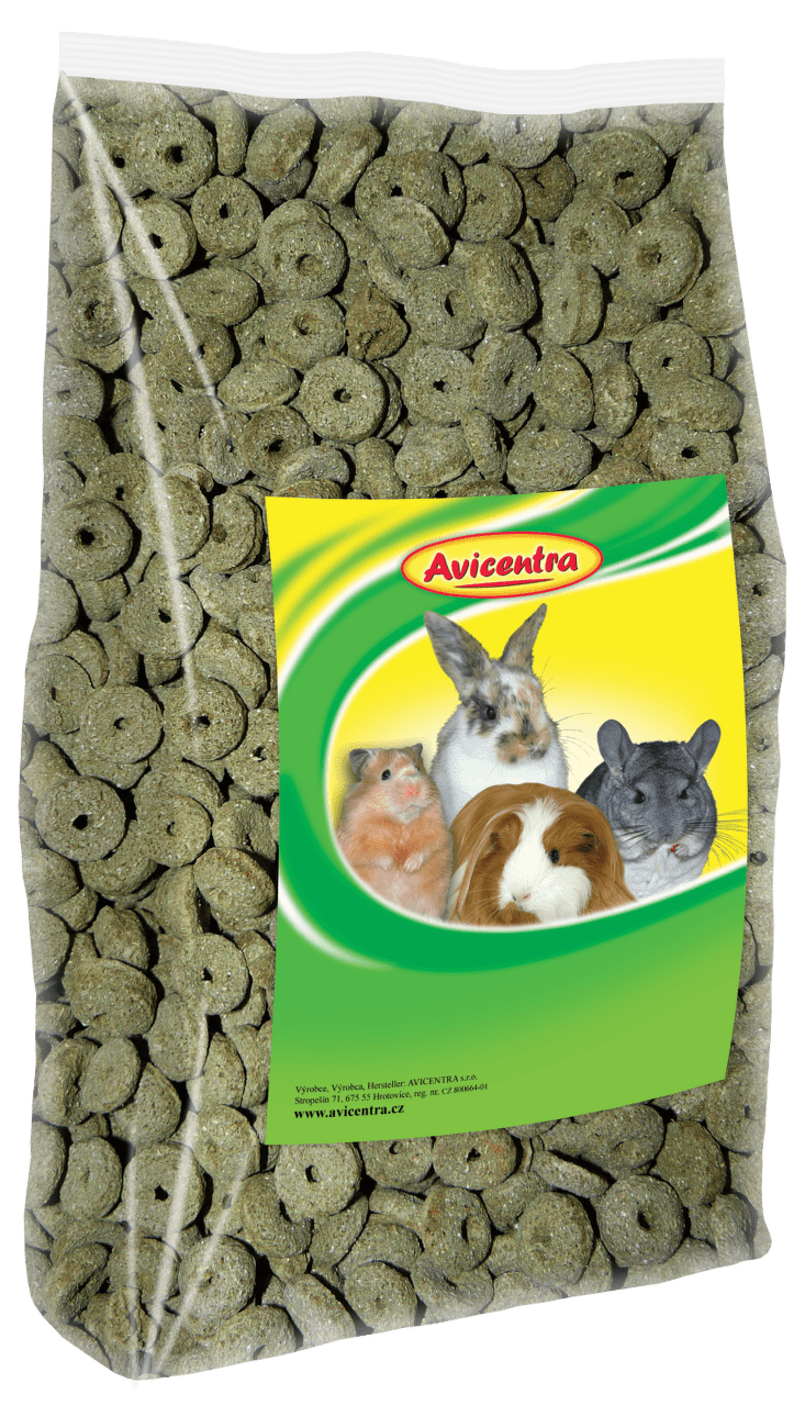 Kolečka s vojtěškou AVICENTRA pro hlodavce 250g
