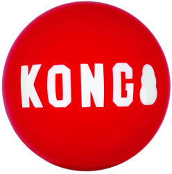 KONG Signature hračka gumový míč M 2 ks