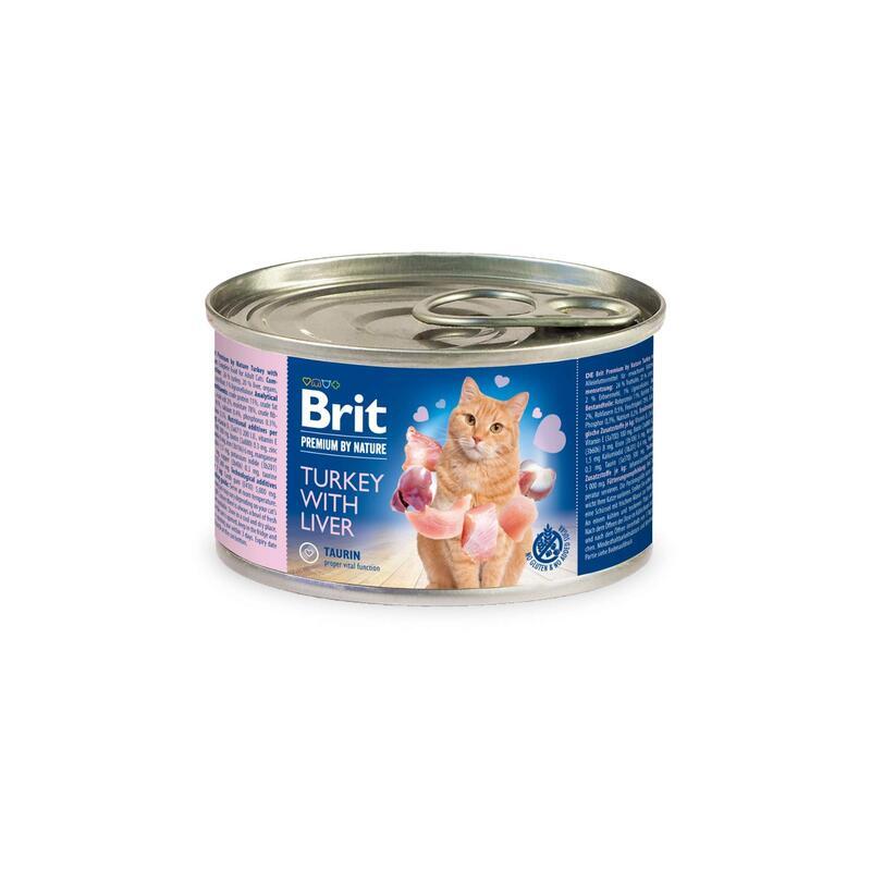 Konz. Brit Premium by Nature cat turkey with Liver 200 g