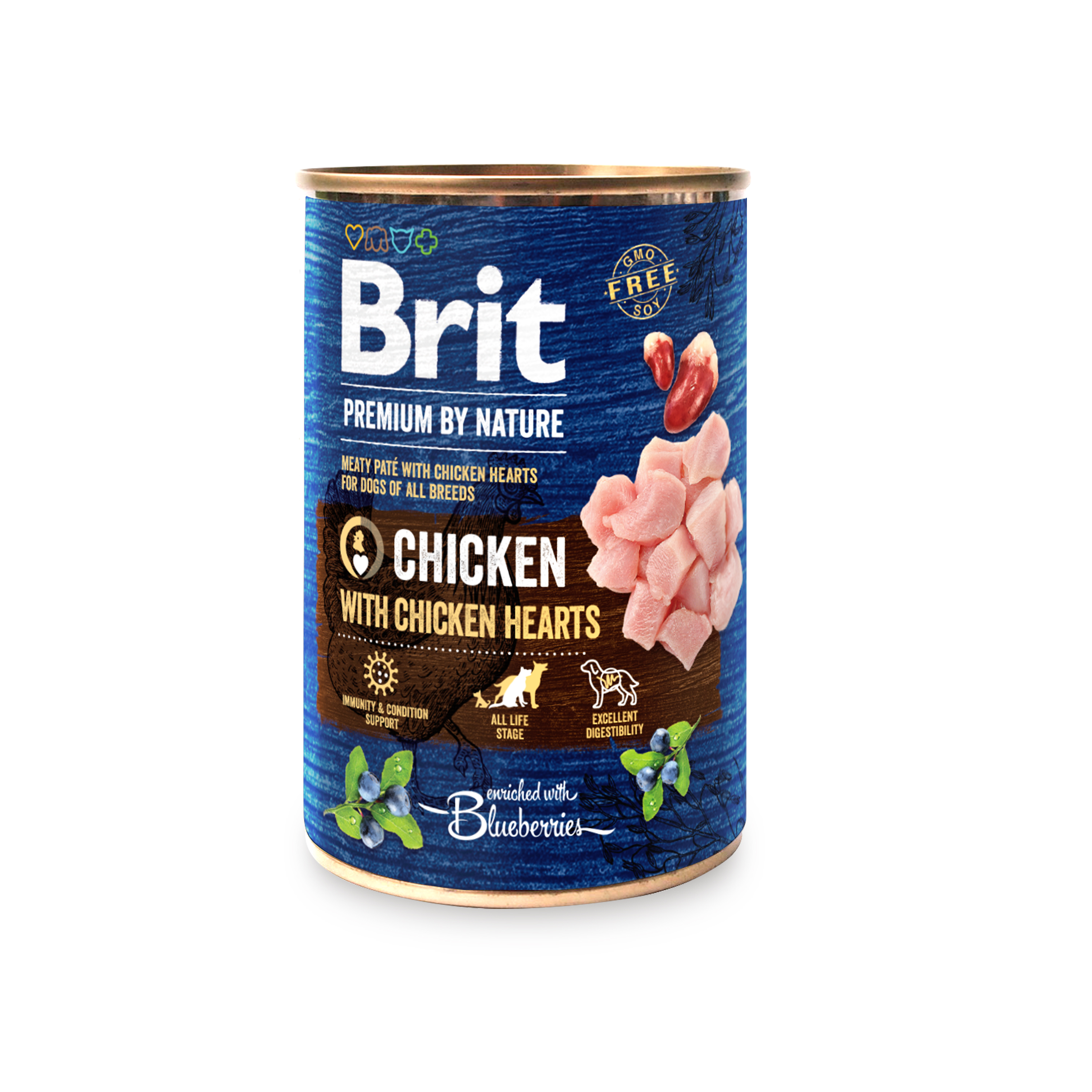Konz. Brit Premium by Nature Chicken with Hearts 800 g