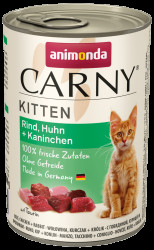 Konzerva ANIMONDA Carny Kitten hovězí + kuřecí + králík 400g