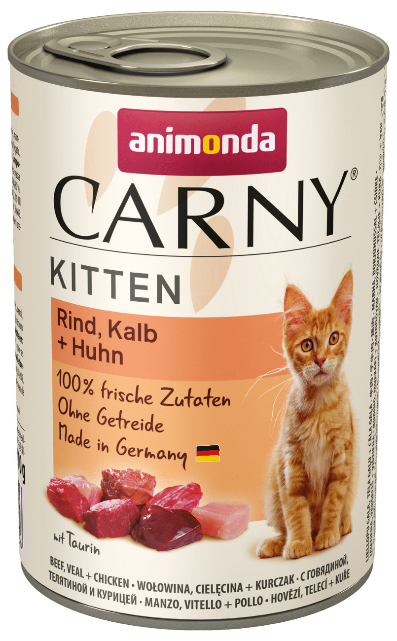 Konzerva ANIMONDA Carny Kitten hovězí + telecí + kuřecí 400g