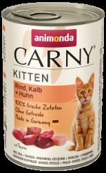 Konzerva ANIMONDA Carny Kitten hovězí + telecí + kuřecí 400g