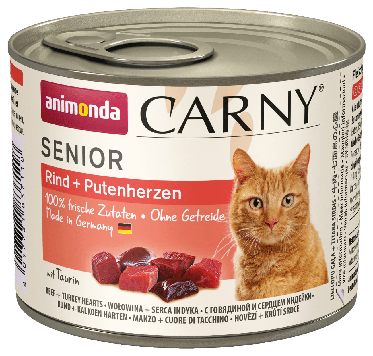 Konzerva ANIMONDA Carny Senior hovězí + krůtí srdíčka 200g