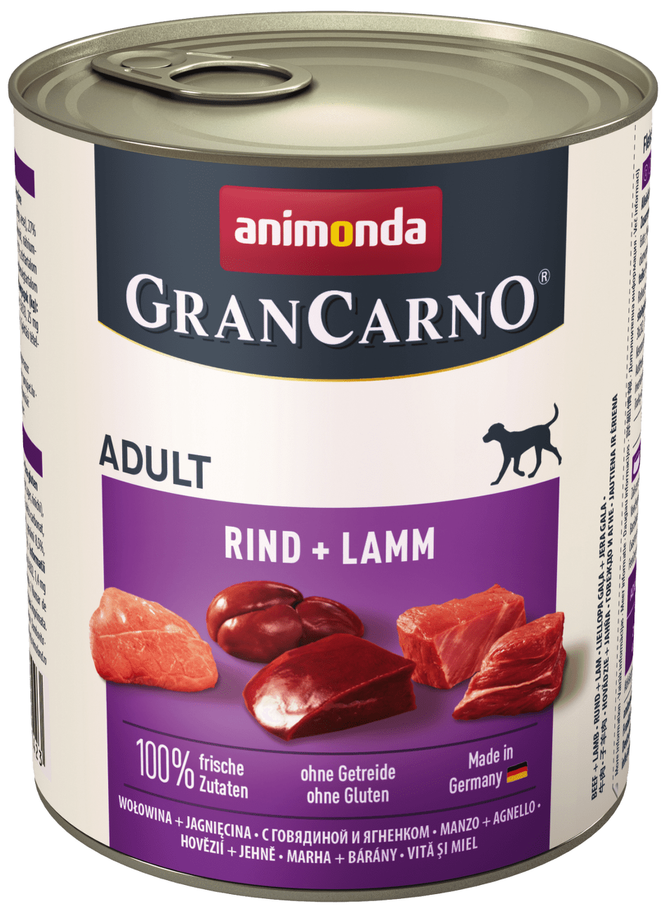 Konzerva Animonda Gran Carno Adult hovězí + jehněčí maso 800g