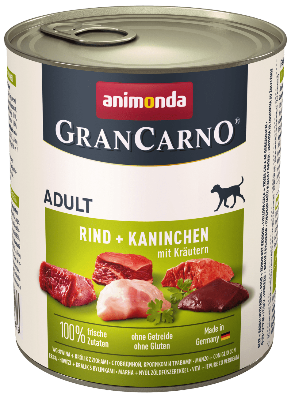 Konzerva Animonda Gran Carno hovězí + králík + bylinky 800g