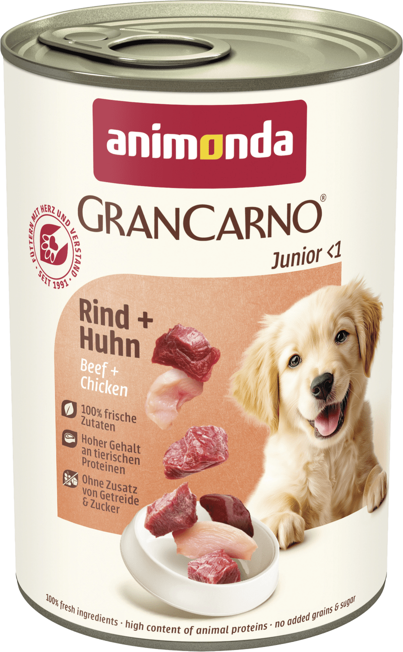 Konzerva Animonda Gran Carno Junior hovězí + kuřecí 800g