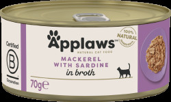 Konzerva Applaws Cat makrela & sardinky 70g