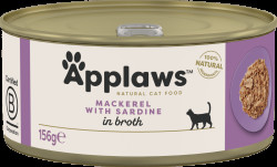 Konzerva Applaws Cat Tin Mackerel with Sardine 156 g