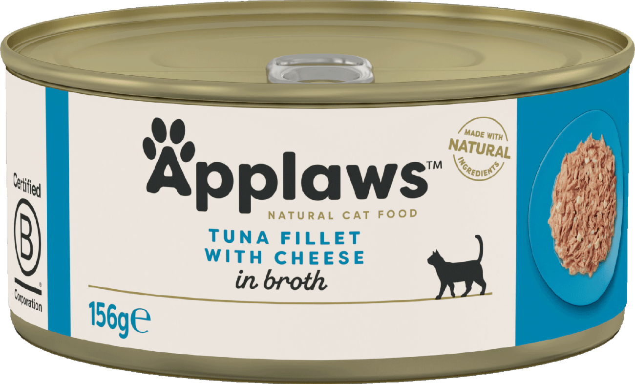 Konzerva Applaws Cat Tin Tuna Fillet with Cheese 156 g