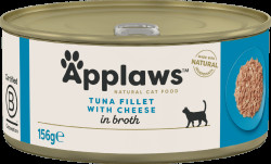 Konzerva Applaws Cat Tin Tuna Fillet with Cheese 156 g