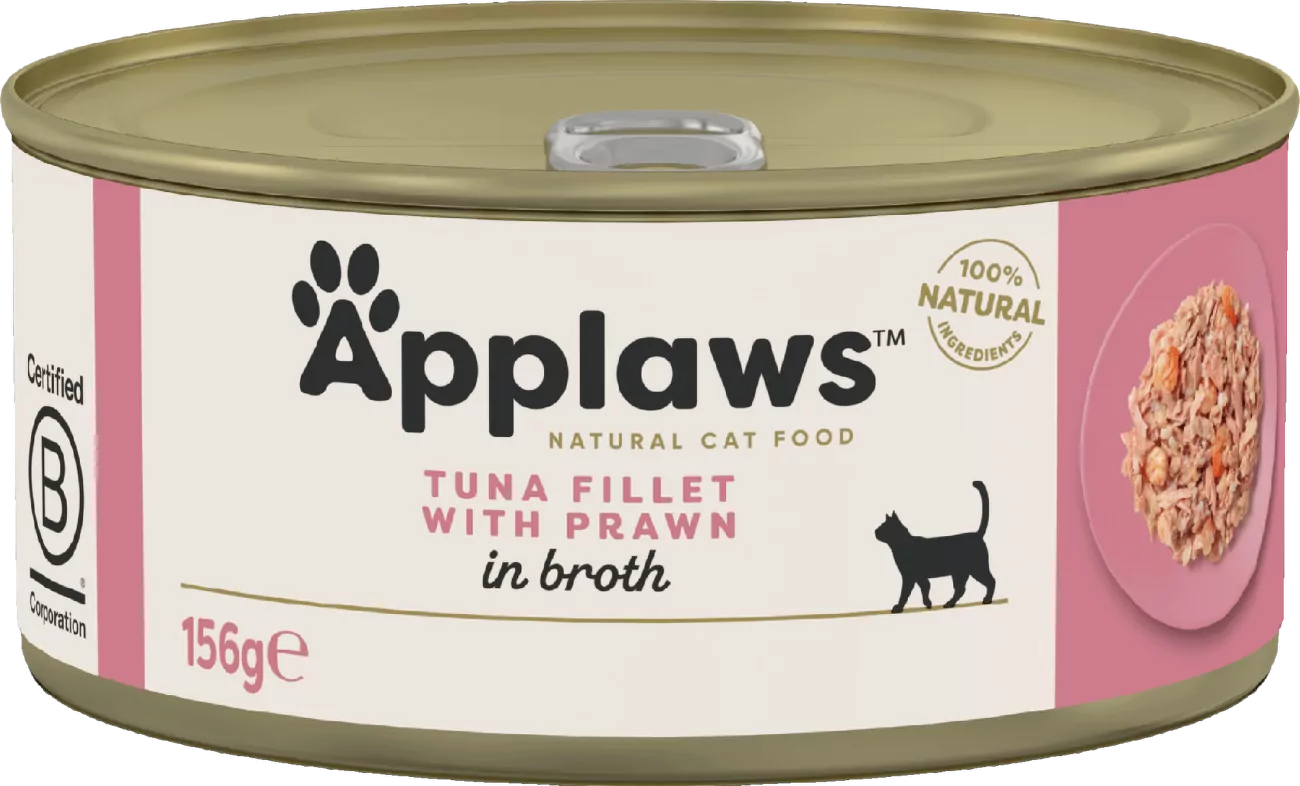 Konzerva Applaws Cat Tin Tuna Fillet with Prawn 156 g