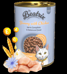 Konzerva Beatrix Adult Cat s kuřecím 415g
