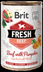 Konzerva Brit Fresh Beef with Pumpkin 400g