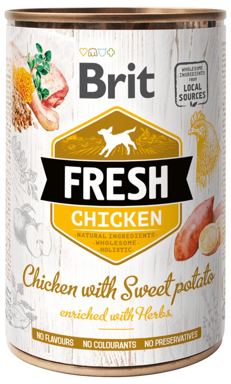 Konzerva Brit Fresh Chicken with Sweet Potato 400g