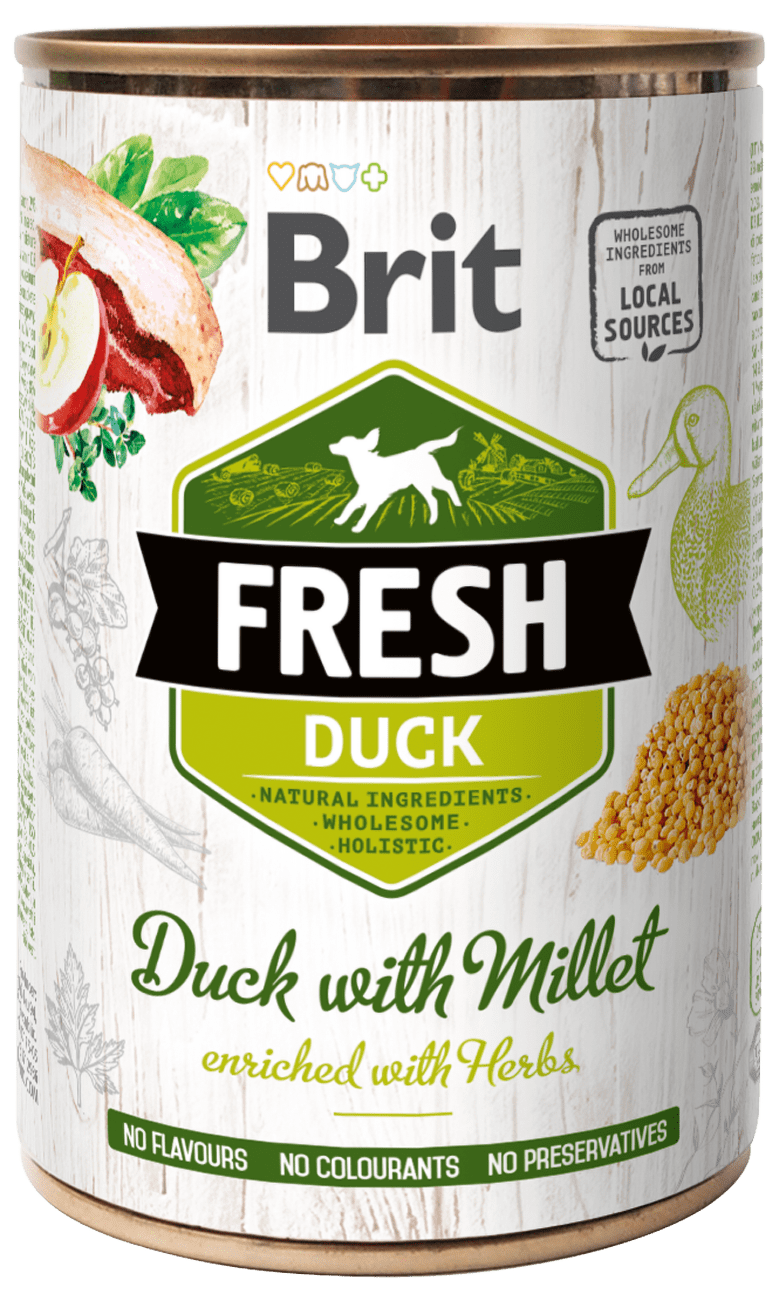 Konzerva Brit Fresh Duck with Millet 400g