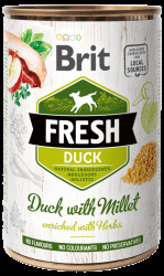 Konzerva Brit Fresh Duck with Millet 400g