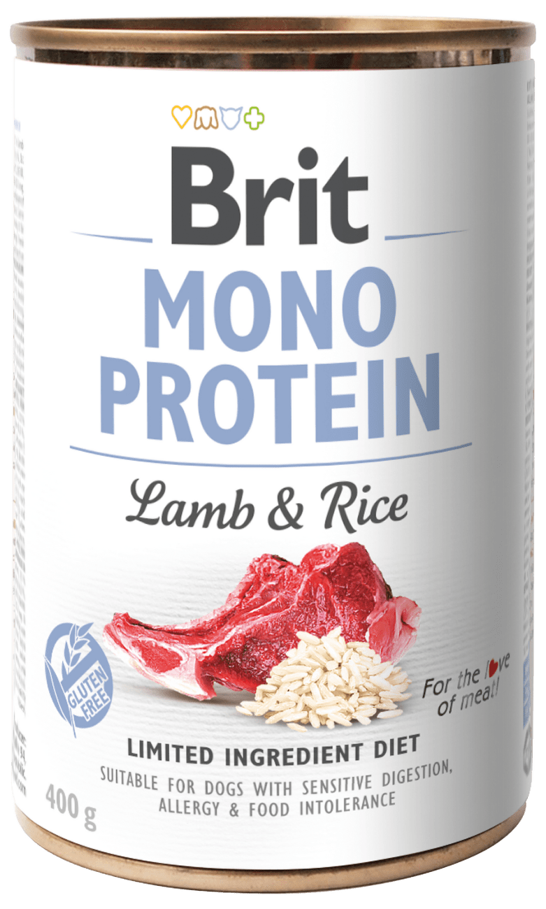 Konzerva Brit Monoprotein Lamb & Brown Rice 400g
