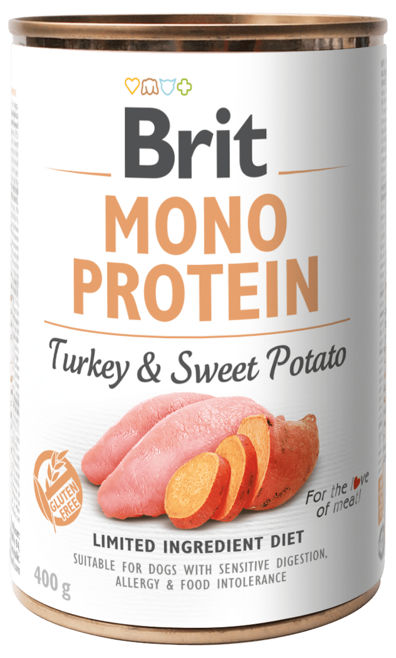 Konzerva Brit Monoprotein Turkey & Sweet Potato 400g