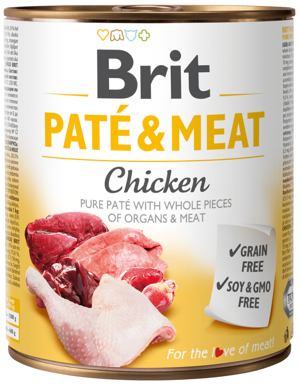 Konzerva Brit Paté & Meat Chicken 800g