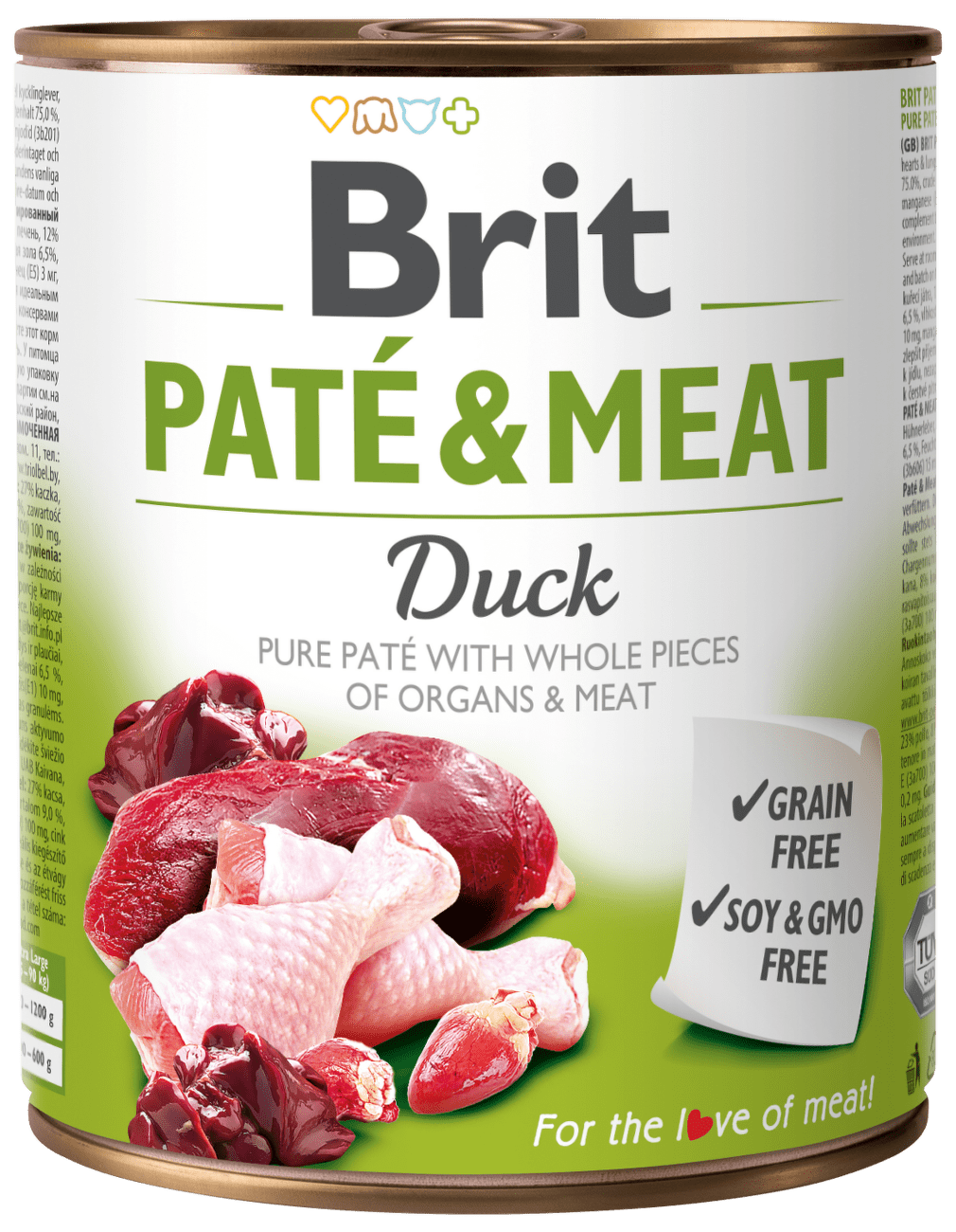 Konzerva Brit Paté & Meat Duck 800g