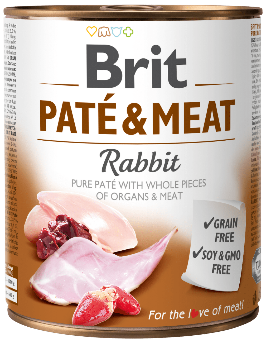 Konzerva Brit Paté & Meat Rabbit 800g