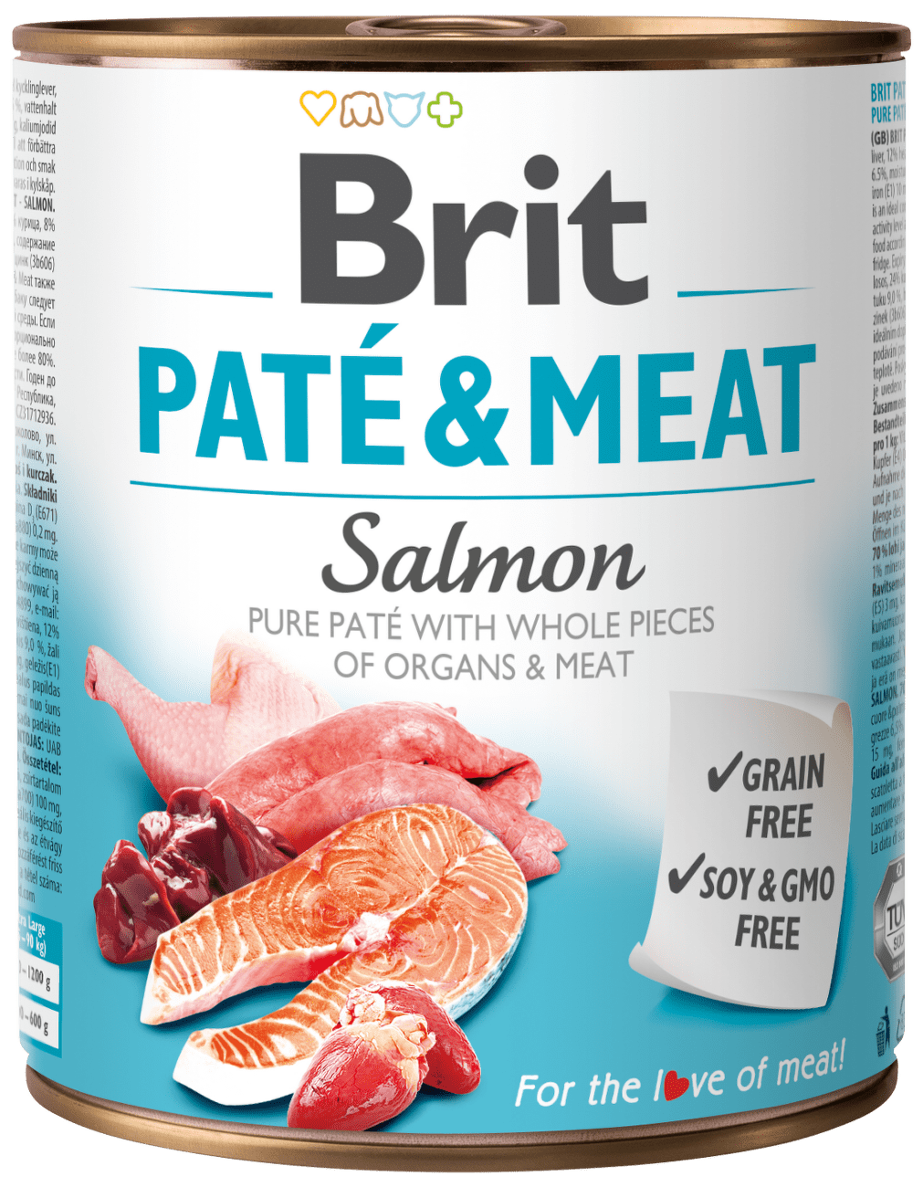 Konzerva Brit Paté & Meat Salmon 800g