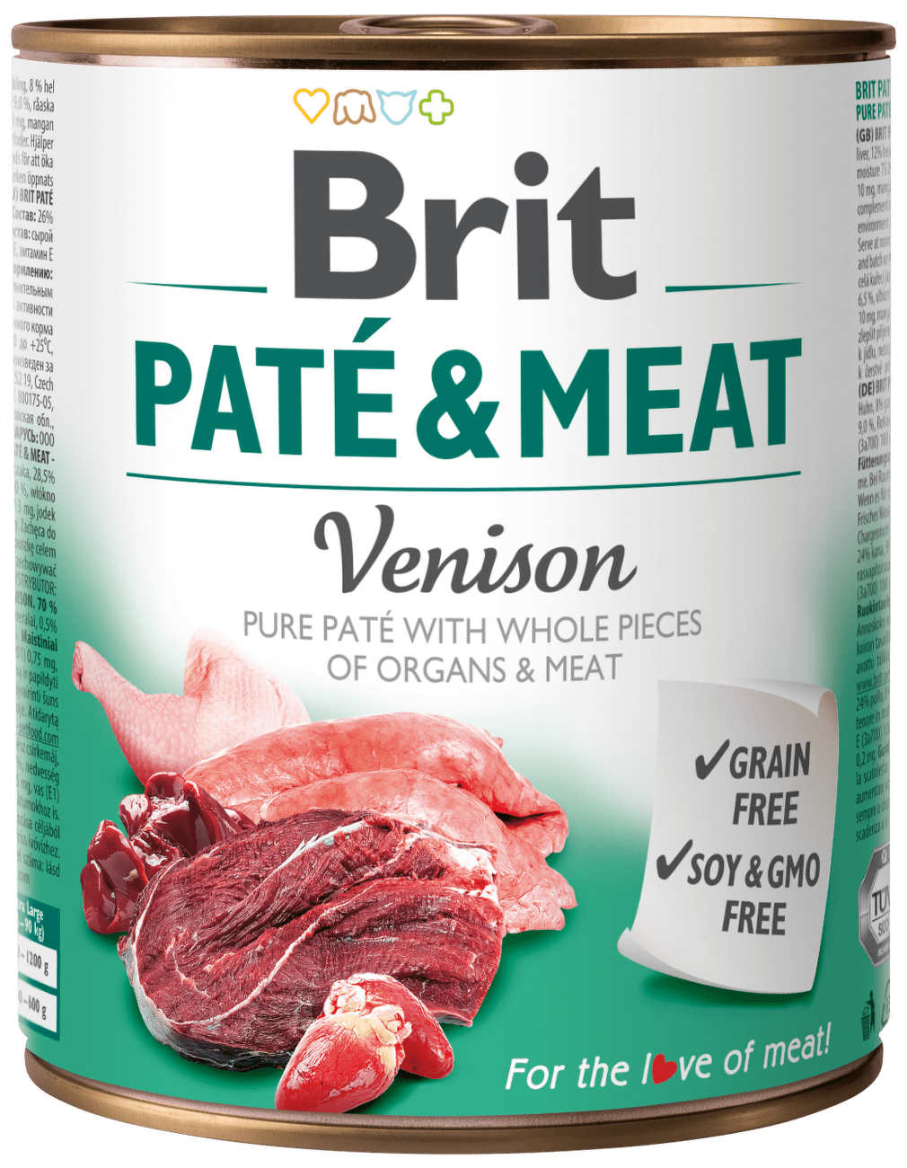 Konzerva Brit Paté & Meat Venison 800g