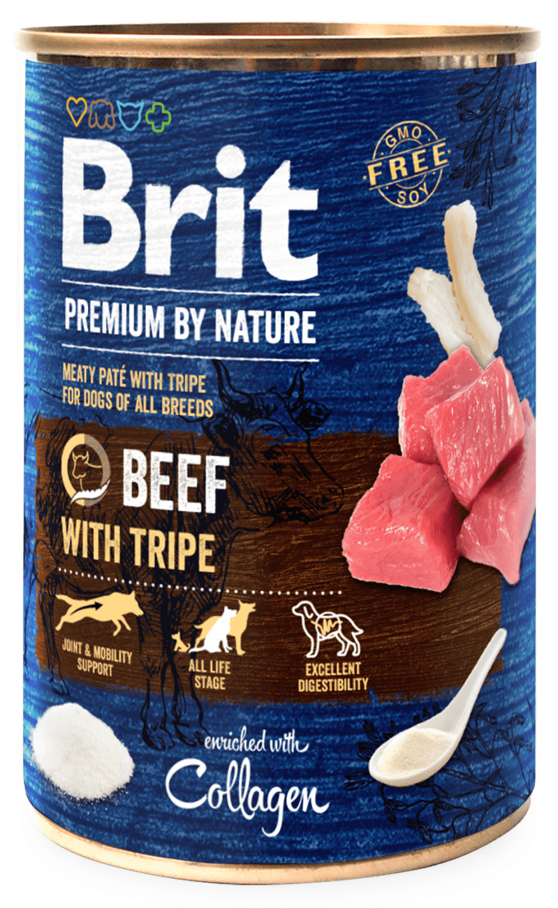 Konzerva Brit Premium by Nature Beef with Tripes 400g