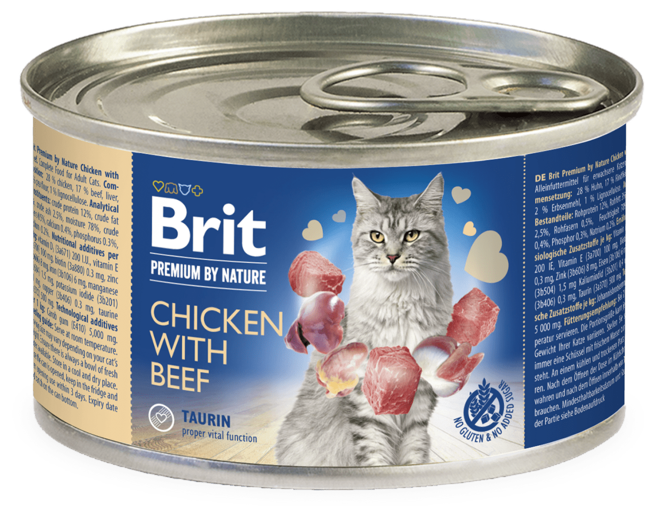 Konzerva Brit Premium by Nature Chicken with Beef 200g