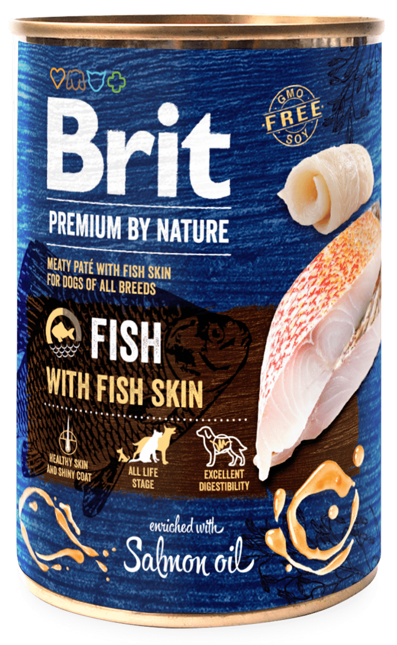 Konzerva Brit Premium by Nature Fish with Fish Skin 400g