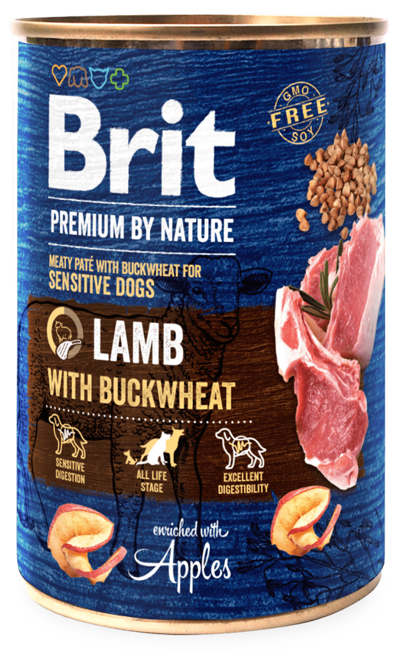 Konzerva Brit Premium by Nature Lamb with Buckwheat 400g