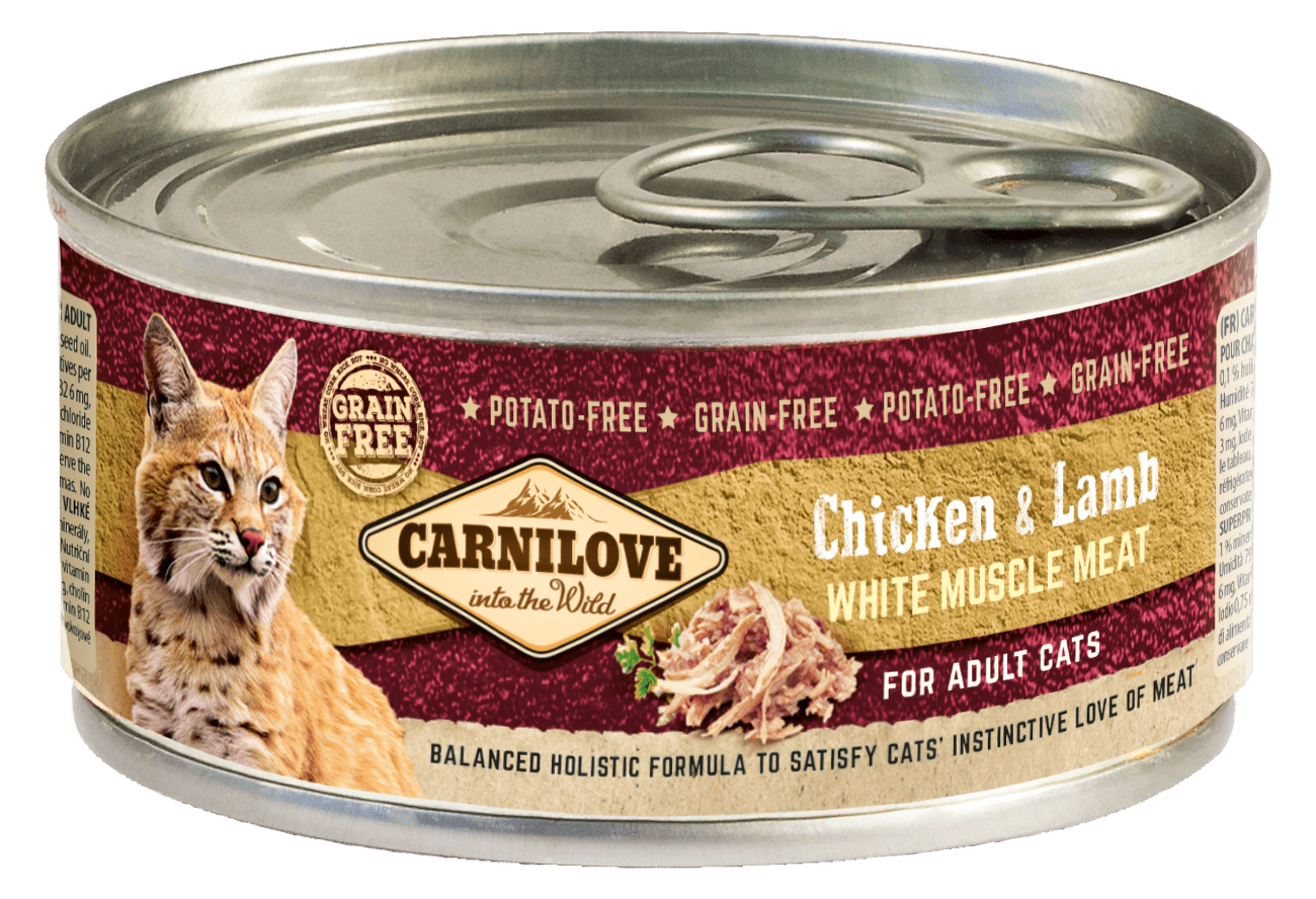 Konzerva Carnilove Chicken & Lamb for Adult Cats 100g