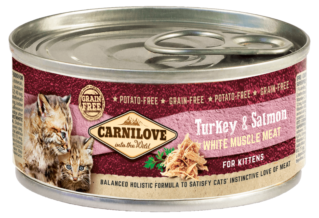 Konzerva Carnilove Turkey & Salmon for Kittens 100g