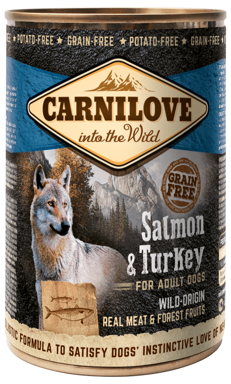Konzerva Carnilove Wild Meat Salmon & Turkey 400g