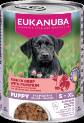 Konzerva Eukanuba Puppy hovězí s dýní 400g